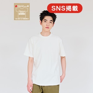 Hanes T-SHIRTS SHIRO クルーネックTシャツ