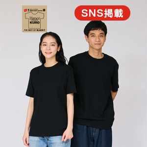 Hanes T-SHIRTS KURO クルーネックTシャツ 26SS ヘインズ(HM1-D202)