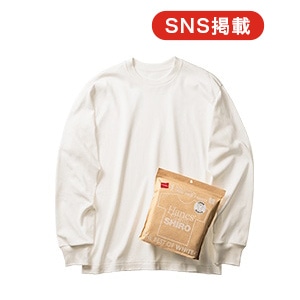 Hanes T-SHIRTS SHIRO クルーネックロングスリーブTシャツ 25FW ヘインズ(HM4-A201)
