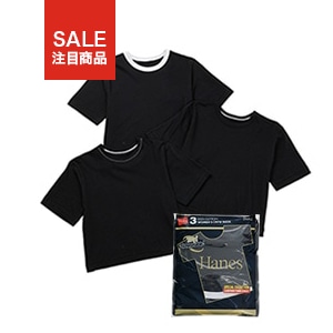 【size S タイトなフィット感で短めの着丈】3PリバーシブルクルーネックTシャツ by THE DODO JEAN 26SS ヘインズ(HW1-D702)