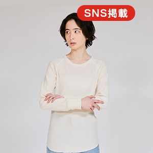 Hanes originals ワッフルクルーネックロングスリーブTシャツ 25FW ヘインズ(HW4-C501)