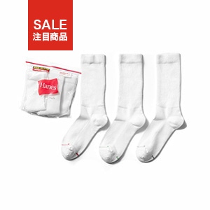 3足組 Hanes originals フルレングスソックス by THE DODO JEAN 26SS ヘインズ(HWSCD102)