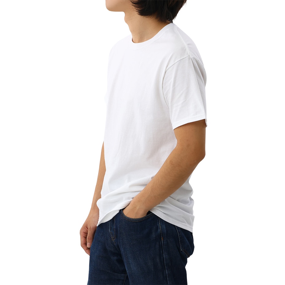 大きいサイズ【2枚組】RS クルーネックTシャツ ホワイト | ヘインズの