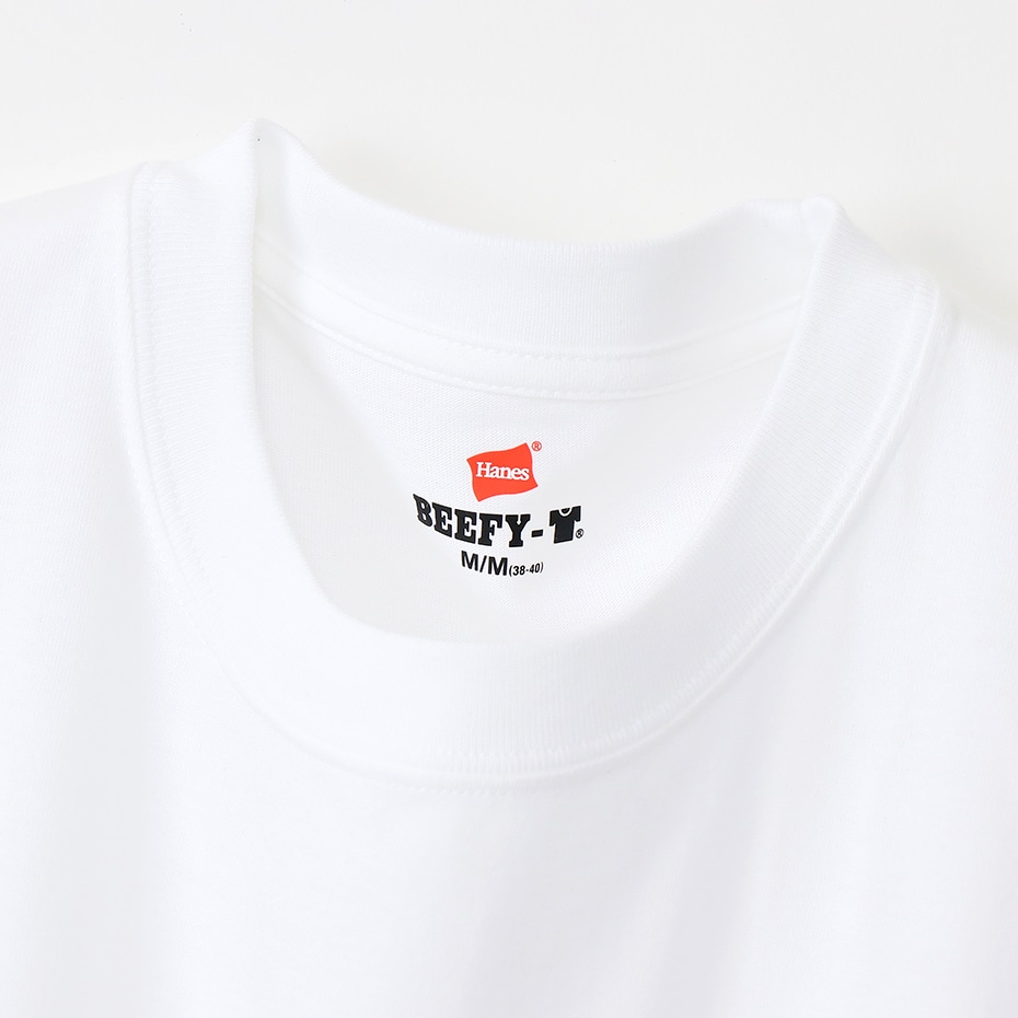 ビーフィーロングスリーブTシャツ ホワイト | へインズの公式通販サイト