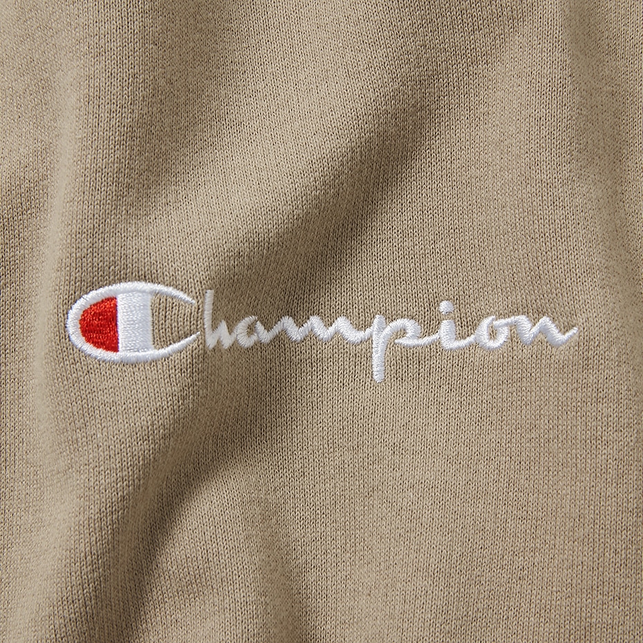 スウィッチングクルーネックスウェットシャツ サンドベージュ | チャンピオンの公式通販サイト