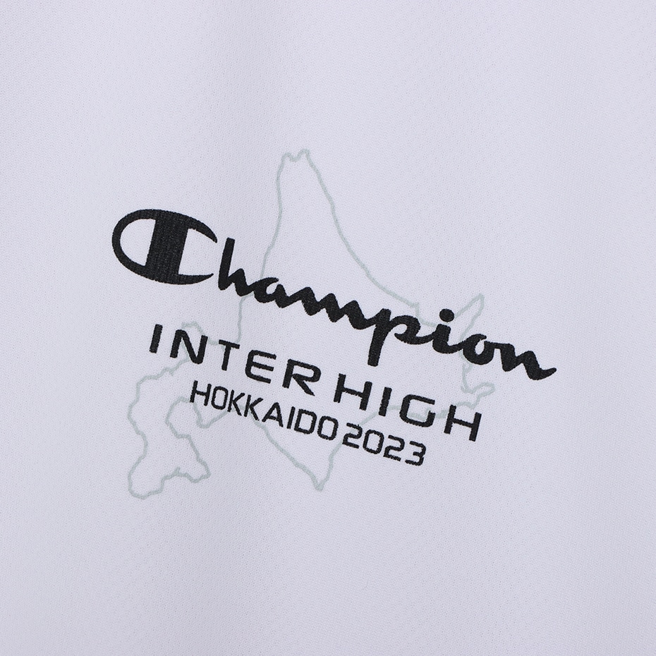 北海道インターハイ2023 共通デザイン ボタンダウンポロ ホワイト