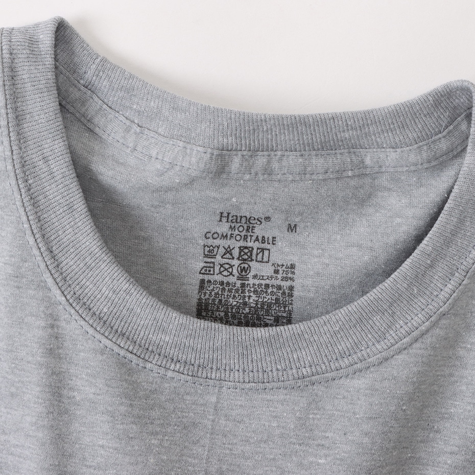 【3枚組】RSクルーネックTシャツ ヘザーグレー | ヘインズの公式通販サイト