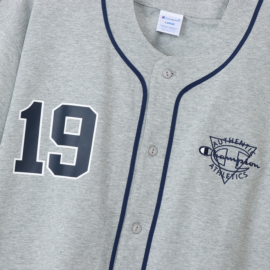 ベースボールシャツ オックスフォードグレー | チャンピオンの公式通販 