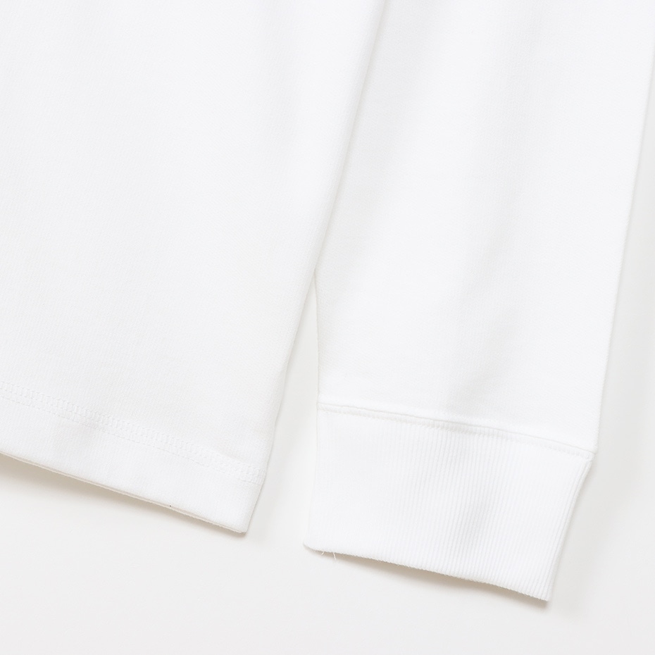ロングスリーブ ラグランクルーシャツ ホワイト | ヘインズの公式通販