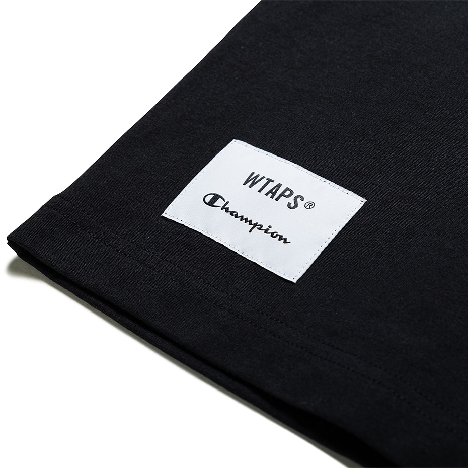 WTAPSダブルタップス×Champion ロングTシャツ ブラック C8 X415  M