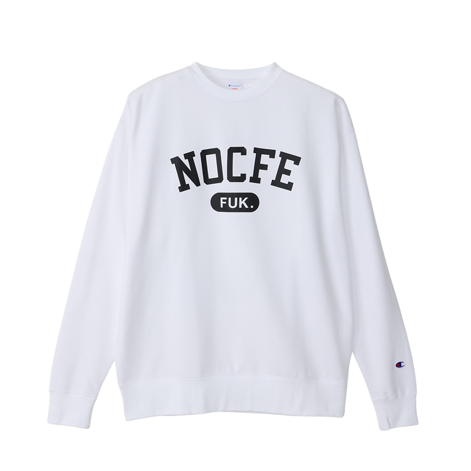 Champion × NO COFFEE クルーネックスウェットシャツ ホワイト