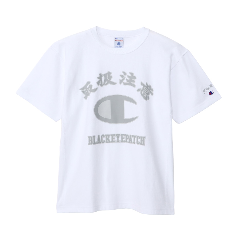 Champion × BLACK EYE PATCH 白Tシャツ XL