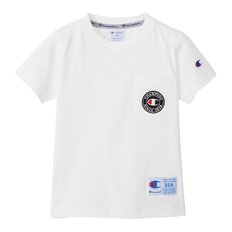 キッズ ショートスリーブポケットTシャツ オフホワイト | チャンピオン