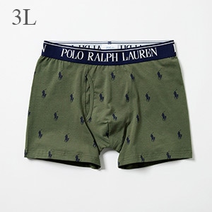 大きいサイズ ボクサーブリーフ PPプリント 25FH ポロ ラルフ ローレン【前開き】(RM3-B101)
