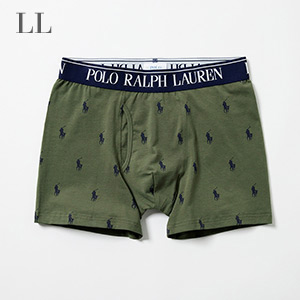 ボクサーブリーフ PPプリント 25FH ポロ ラルフ ローレン【前開き】(RM3-B101)