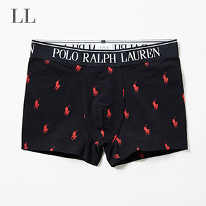 ショートボクサーブリーフ PPプリント 25FH ポロ ラルフ ローレン【前閉じ】(RM3-B101S)