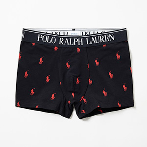 ショートボクサーブリーフ PPプリント 25FH ポロ ラルフ ローレン【前閉じ】(RM3-B101S)