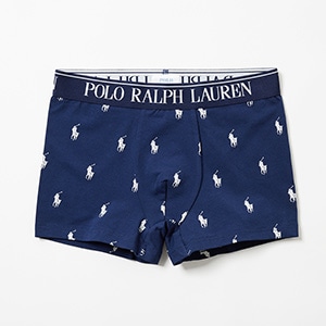 ショートボクサーブリーフ PPプリント 25FH ポロ ラルフ ローレン【前閉じ】(RM3-B101S)