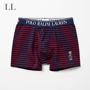 ボクサーブリーフ ストライプ コアフラッグセーターベア刺繍 25FH ポロ ラルフ ローレン【前開き】(RM3-B115)