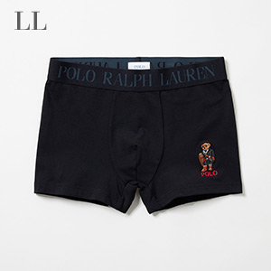 ショートボクサーブリーフ ホリデーベア刺繍 25FH ポロ ラルフ ローレン【前閉じ】(RM3-C103S)