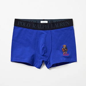 ショートボクサーブリーフ ホリデーベア刺繍 25FH ポロ ラルフ ローレン【前閉じ】(RM3-C103S)