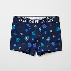 ショートボクサーブリーフ アーカレッジプリント 25FH ポロ ラルフ ローレン【前閉じ】(RM3-C107S)