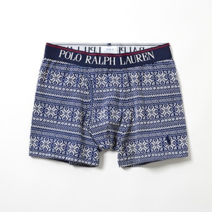 ボクサーブリーフ スノーフレークプリント 25FH ポロ ラルフ ローレン【前開き】(RM3-C112)